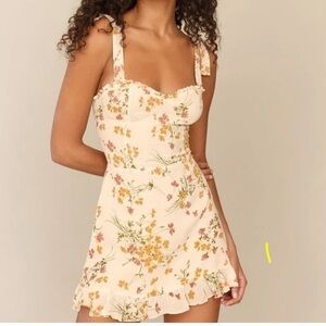 Reformation Mini Floral Dress